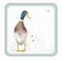 Wrendale-duck-coaster-8846-onderzetters-kunststof-kurk-bosdieren-eend-X0010218846