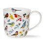 Cumbrae-BIRD-GARDEN-Robin-mug-beker-DUNOON-fine-bone-China-450ml-vogels-Roodborstje-bloemen-design-Jane_Fern-