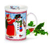 Dunoon-fine-bone-china-kerstbeker-2012-CHRISTMAS-MUG-Devon-Santa-sneeuwpop-Sue-Scullard-inhoud-280ml.