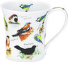 Dunoon-fine-bone-China-beker-mok-JURA-Birdlife-vogels-Pimpelmees