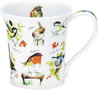 Dunoon-fine-bone-China-beker-mokje-210ml-birdlife-Roodborstje