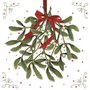 Papieren-servetten-Ambiente-p/20-Kerst-MISTLETOE-Kersttak-rode-strik-33x33cm-lunch-diner-33310575