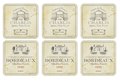 Pimpernel-onderzetters-kunststof-kurk-set/6-VIN-DE-FRANCE-Bordeau-Chablis