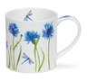 Dunoon-fbC-beker-mok-Orkney-MEADOW-Cornflowers-Korenbloemen-Libelles-design-Emma Ball-350ml