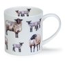 Dunoon-fbC-beker-mok-Orkney-COUNTRY LIFE-COW-bonte-schaap-schapen-jonge-lammetjes-design-Harrison Ripley-350ml