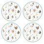 Pimpernel-Portmeirion-placemats-rond-31cm-kunststof-kurk-set/4-Wrendale-bosdieren