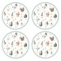 Pimpernel-Portmeirion-placemats-rond-31cm-kunststof-kurk-set/4-Wrendale-bosdieren