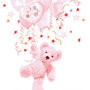 Ambiente-papieren-lunch-diner-servetten-TEDDY-ROZE-GIRL-33x33cm-Teddybeer-meisje-pink