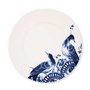 Royal Delft-servies-blue-PEACOCK-SYMPHONY-vogel-ontbijtbord-plate-23,5cm-fine bone China