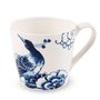 Royal Delft-servies-blue-PEACOCK-SYMPHONY-beker-mok-mug-Becher-300ml-fine bone China-vogel-bird-Pauw