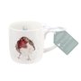 Royal-Worcester-beker-mok-mug-GARDEN-FRIEND-Wrendale-serie-Roodborstje-Robin-dieren-Hannah Dale-vogel