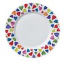 Dunoon-bord-plate-WARM-HEARTS-harten-regen-gekleurde-harten