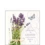 Ambiente-papieren-cocktail-servetten-25x25cm-BUNCH OF LAVENDER-Fleurs-Lavende-Lavendel