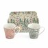 Morris_&_Co-Spode--Mug_&_Tray-set-DAFFODIL-APPLE-CHRYSANTHEMUM-bloemen-groen-bloemmotief-X0011659175