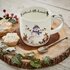 Royal-Worcester-beker-mok-mug-GATHERED_ALL_AROUND-Wrendale-serie-Christmas-Snowman-sneeuwpop-bosdieren