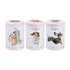 Wrendale-TEA-COFFEE-SUGAR-set/3-voorraad-blikken-trommels-A_DOG'S_LIFE-rond-11cm-WrendaleDesigns-Hondenrassen-Hannah_Dal