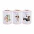 Wrendale-TEA-COFFEE-SUGAR-set/3-voorraad-blikken-trommels-A_DOG'S_LIFE-rond-11cm-WrendaleDesigns-Hondenrassen-Hannah_Dal