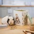 voorraad-trommel-vierkant-14x14cm-20.5cm-WRENDESIGNS-Guinea_Pig-Rabbit-treat-tin-Hannah_Dale-Cavia-konijn-voerblik-PETTN003