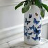 Heinen-Delftware-stapelgekte-cilindervaas-VLINDERS-blauw-30cm-keramiek-Butterflies-V0405