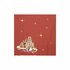 papieren-cocktail-servetten-Wrendale-Designs-MERRY-LITTLE-CHRISTMAS-Rabbit-25x25cm-konijn-Kerstgroen-design-Hannah_Dale-K056