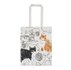 Ulster_Weavers-PVC-medium-shopper-schoudertas-LH-tas-FELINE_FRIENDS-beige-Katten-bolletjes-wol-gevoerd-binnenvak-rits-5FEFR64