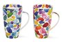 Dunoon-XL-beker-mok-Henley-BLOBS!-gekleurde-verf-klodders-blauw-rood