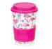 Dunoon-TRAVEL-MUG-beker-mok-FLAMBOYANCE-flamingo's-roze-regen-440ml