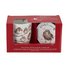 Royal-Worcester-Portmeirion-giftset-beker & onderzetter-mug & Coaster-FAMILY CHRISTMAS-Robins-Roodborstjes-Kerst-uitgav