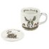 Royal-Worcester-Portmeirion-Wrendale-giftset-beker & onderzetter-mug & Coaster-WINTER-FRIENDS-ezel-roodborstjes-Kerstmi