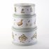 Wrendale-set/3-koek-voorraad-blik-trommel-rond-20_22.5_25cm-WRENDALE-dieren-Koe-Vos-Egel-design-Hare-Haas-Owl-uil-Duck-Eend-kui